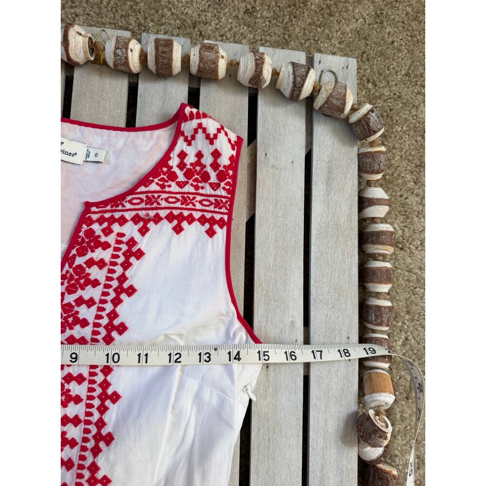 Vineyard Vines White Red Embroidered Maxi
Dress - Picture 10 of 11